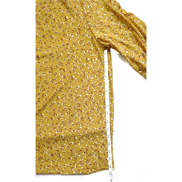 Melloday Blouse Size 1X Yellow - Picture 9 of 15